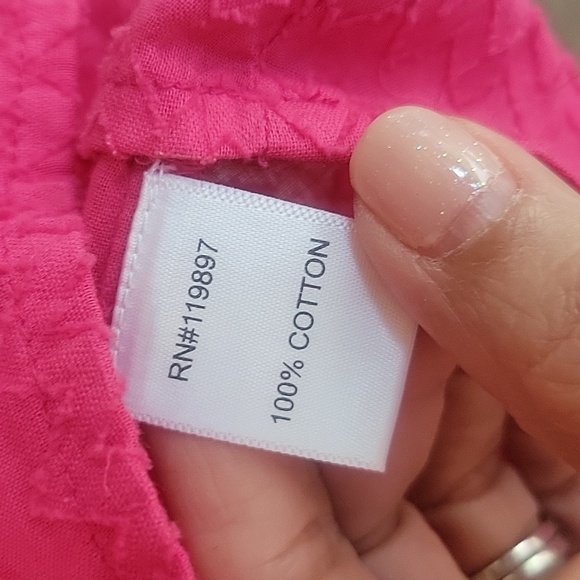 NWT Anthropologie Saison de la Fleur Hot Pink Puffed Sleeve Top Size XSmall - Picture 4 of 6